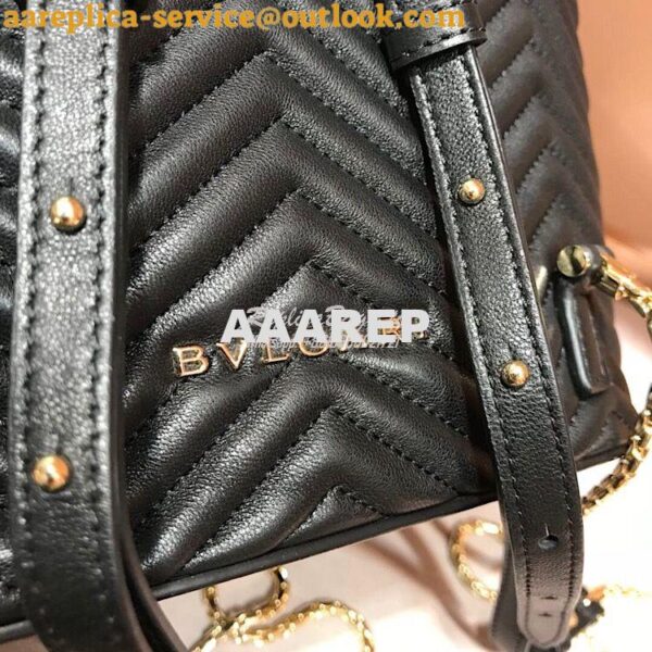 Replica Bvlgari Serpenti Forever Backpack 286538 Black 10