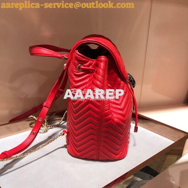 Replica Bvlgari Serpenti Forever Backpack 286538 Frame Coral 7