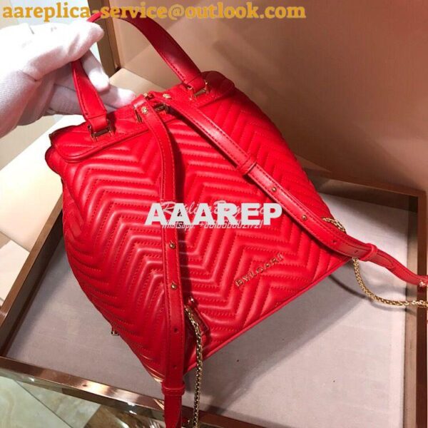 Replica Bvlgari Serpenti Forever Backpack 286538 Frame Coral 8