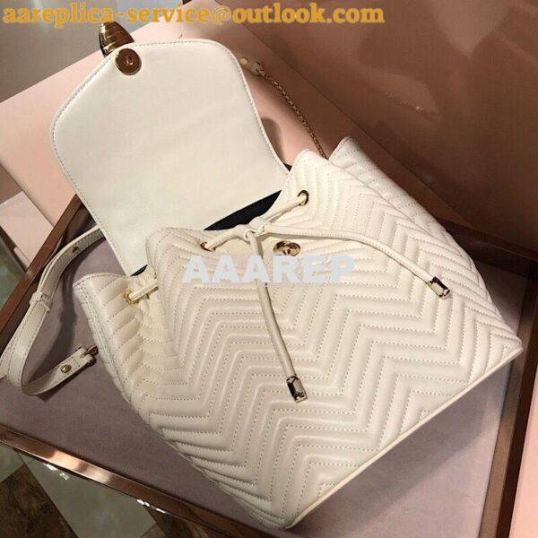 Replica Bvlgari Serpenti Forever Backpack 286538 White 6