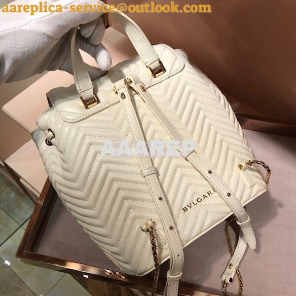 Replica Bvlgari Serpenti Forever Backpack 286538 White 10