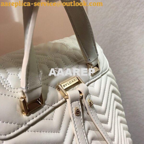 Replica Bvlgari Serpenti Forever Backpack 286538 White 11