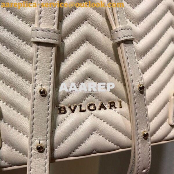 Replica Bvlgari Serpenti Forever Backpack 286538 White 12