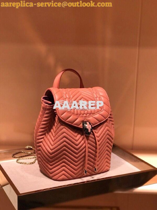 Replica Bvlgari Serpenti Forever Backpack 286538 Zephyr Quartz 3