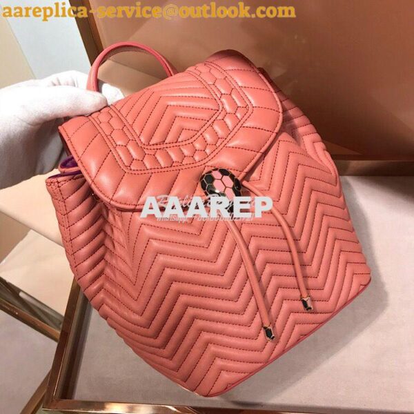 Replica Bvlgari Serpenti Forever Backpack 286538 Zephyr Quartz 4