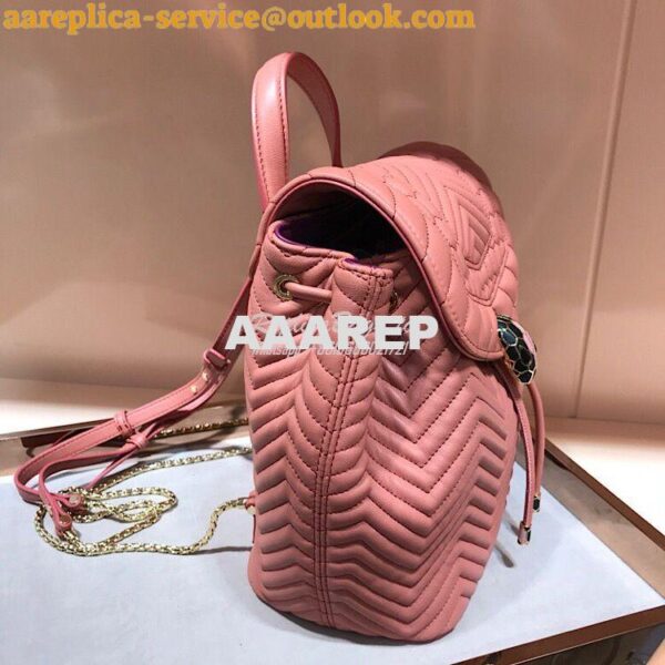 Replica Bvlgari Serpenti Forever Backpack 286538 Zephyr Quartz 5