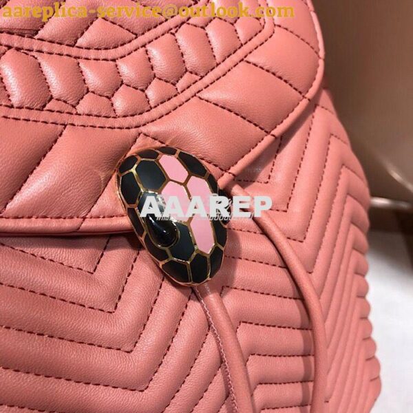 Replica Bvlgari Serpenti Forever Backpack 286538 Zephyr Quartz 6