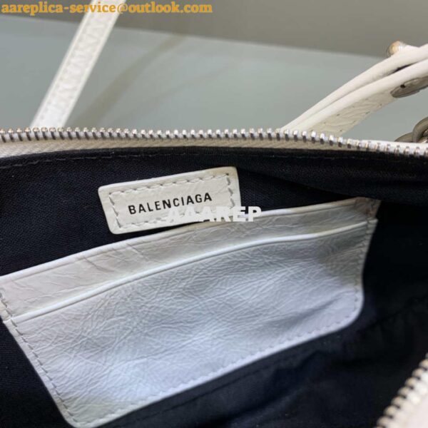 Replica Balenciaga 6940271VG9 Le Cagole Mini Multipouch in White Arena lambskin 9