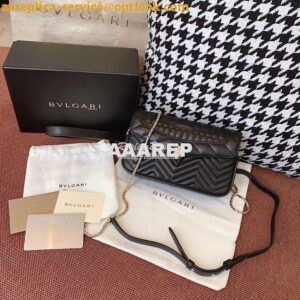 Replica Bvlgari Serpenti Forever Belt Bag 287853 Black