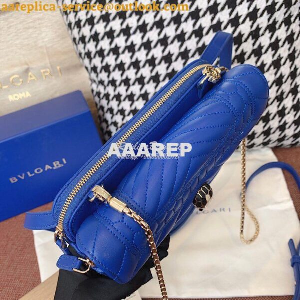 Replica Bvlgari Serpenti Forever Belt Bag 287853 Cobalt Blue 6