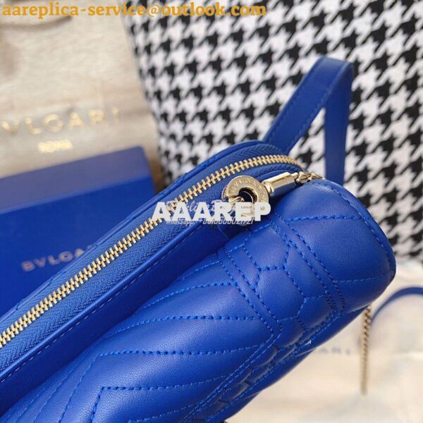 Replica Bvlgari Serpenti Forever Belt Bag 287853 Cobalt Blue 7