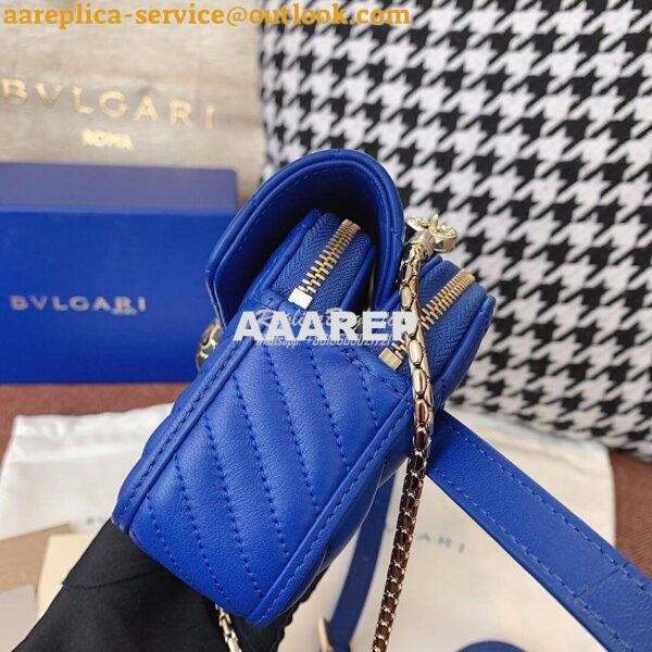 Replica Bvlgari Serpenti Forever Belt Bag 287853 Cobalt Blue 8