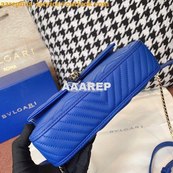 Replica Bvlgari Serpenti Forever Belt Bag 287853 Cobalt Blue 9