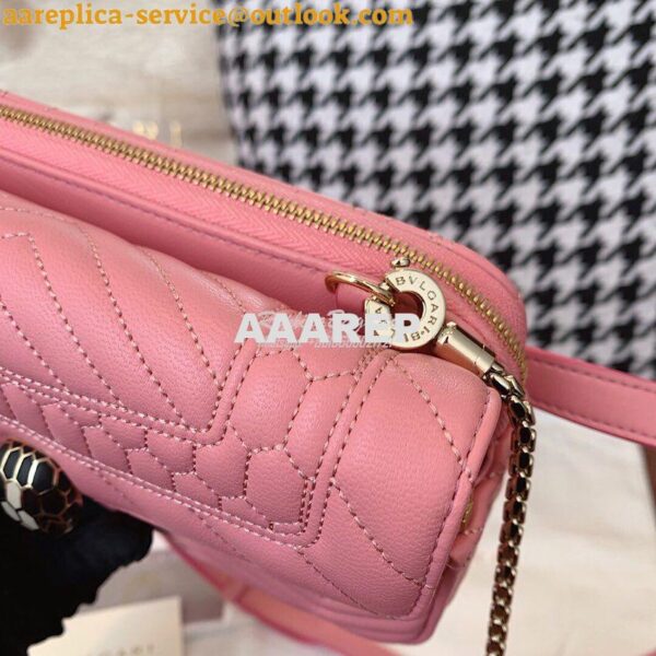 Replica Bvlgari Serpenti Forever Belt Bag 287853 Pink 9