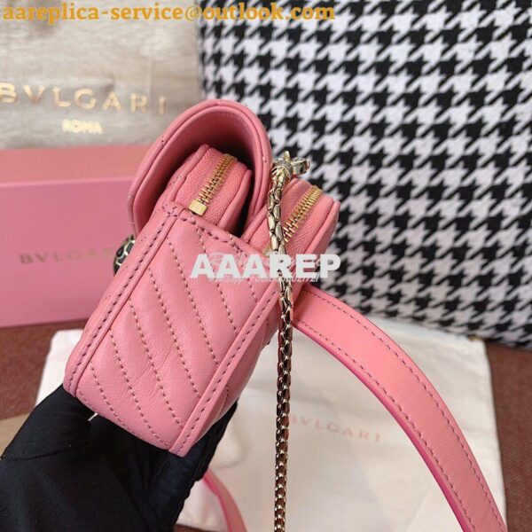 Replica Bvlgari Serpenti Forever Belt Bag 287853 Pink 10