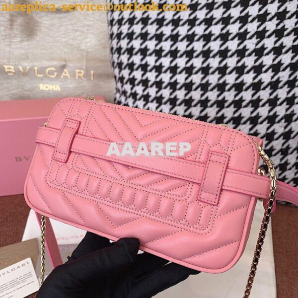 Replica Bvlgari Serpenti Forever Belt Bag 287853 Pink 14