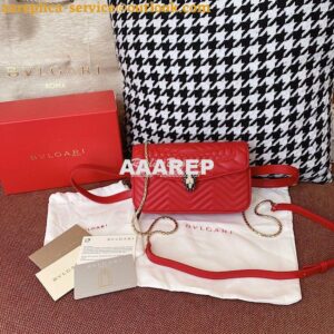 Replica Bvlgari Serpenti Forever Belt Bag 287853 Red 2