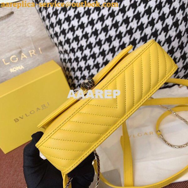 Replica Bvlgari Serpenti Forever Belt Bag 287853 Yellow 10