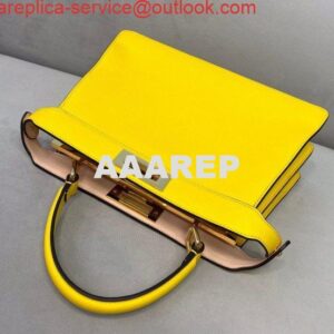 Replica Fendi 70193 Peekaboo ISEEU MEDIUM Yellow Leather Bag 2