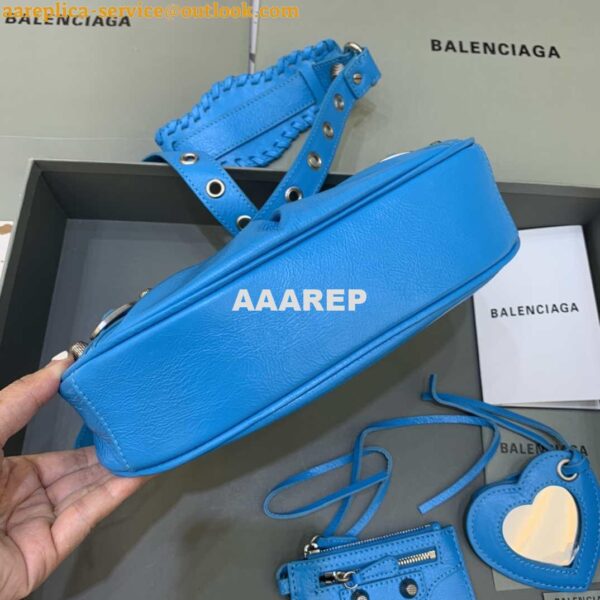 Replica Balenciaga 700940210 Neo Cagole XS Handbag in lambskin Blue 6