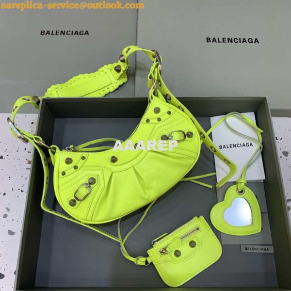 Replica Balenciaga 700940210 Neo Cagole XS Handbag in Lemon Yellow lambskin 3