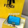 Replica Fendi 7AR844 Nano Baguette Charm Blue Nappa Leather