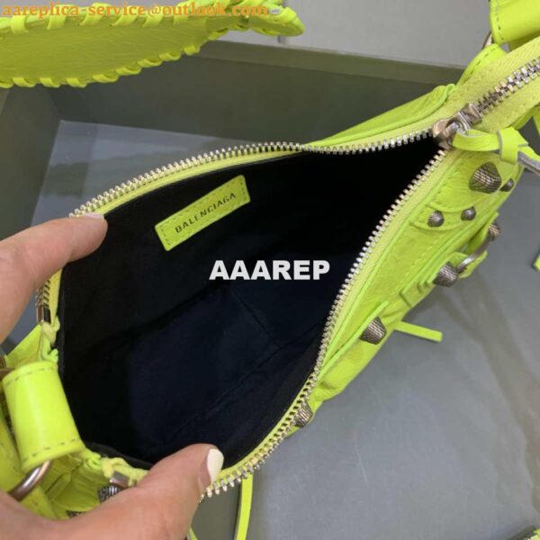 Replica Balenciaga 700940210 Neo Cagole XS Handbag in Lemon Yellow lambskin 8