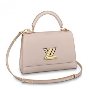 Replica Louis Vuitton Twist One Handle MM Greige Bag M57092 BLV680