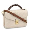 Replica Louis Vuitton Pochette Metis Monogram Empreinte Cream M44738 2