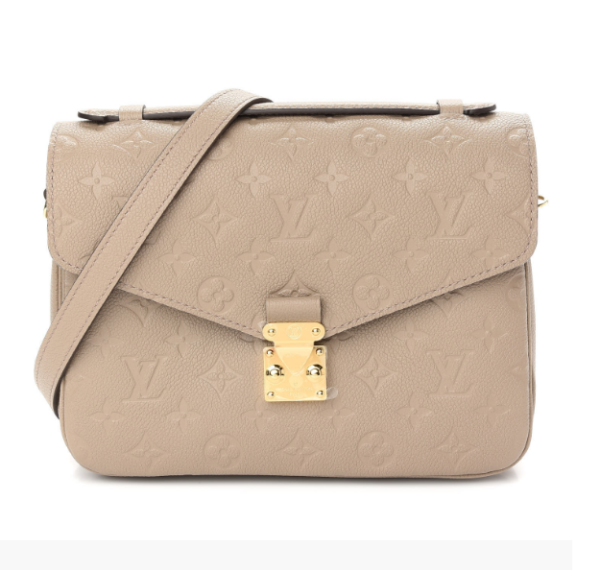 Replica Louis Vuitton Pochette Metis Monogram Empreinte Cream M44738 3