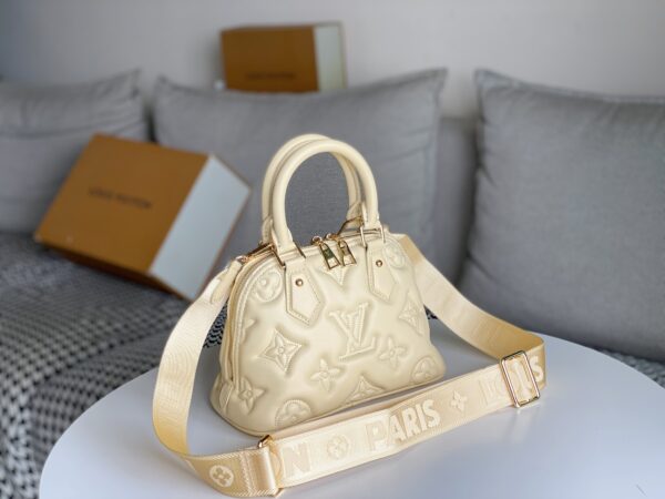 Replica Louis Vuitton Alma BB Bag Banana Yellow LV M59821 5