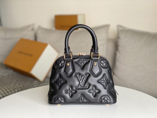 Replica Louis Vuitton Alma BB Bag Black LV M59793 7