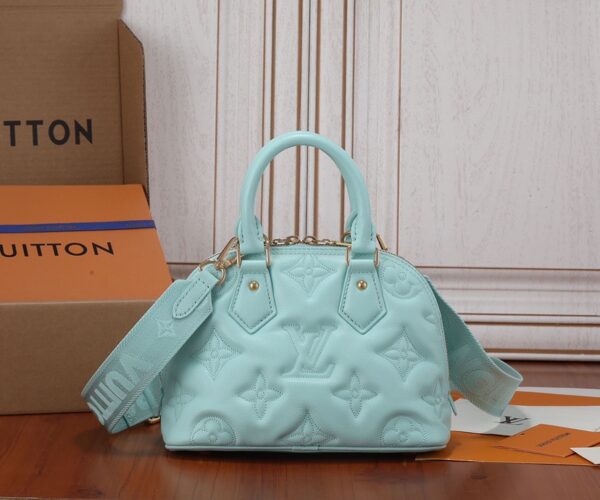 Replica Louis Vuitton Alma BB Bag Vert d'Eau Green LV M20855 4