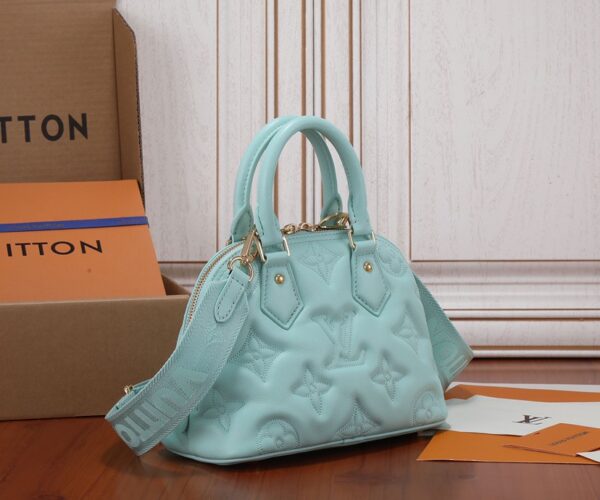 Replica Louis Vuitton Alma BB Bag Vert d'Eau Green LV M20855 5