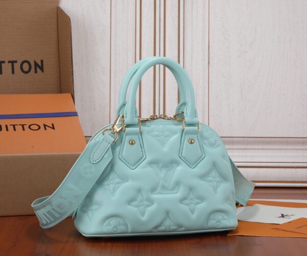 Replica Louis Vuitton Alma BB Bag Vert d'Eau Green LV M20855 6