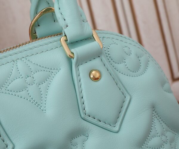 Replica Louis Vuitton Alma BB Bag Vert d'Eau Green LV M20855 9