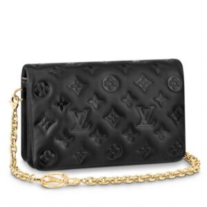 Replica Louis Vuitton Black Coussin Pochette Bag M80742 BLV703