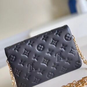 Replica Louis Vuitton Black Coussin Pochette Bag M80742 BLV703 2