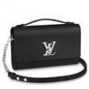 Replica Louis Vuitton Black Lockme Bucket Bag M57687 BLV718