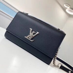 Replica Louis Vuitton Black Lockme Clutch M56087 BLV693 2