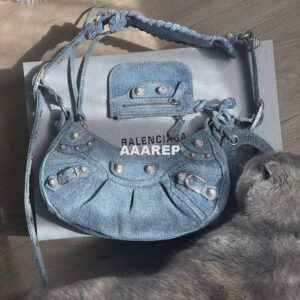 Replica Balenciaga 700940210 Women's Neo Cagole XS Handbag in Denim Blue