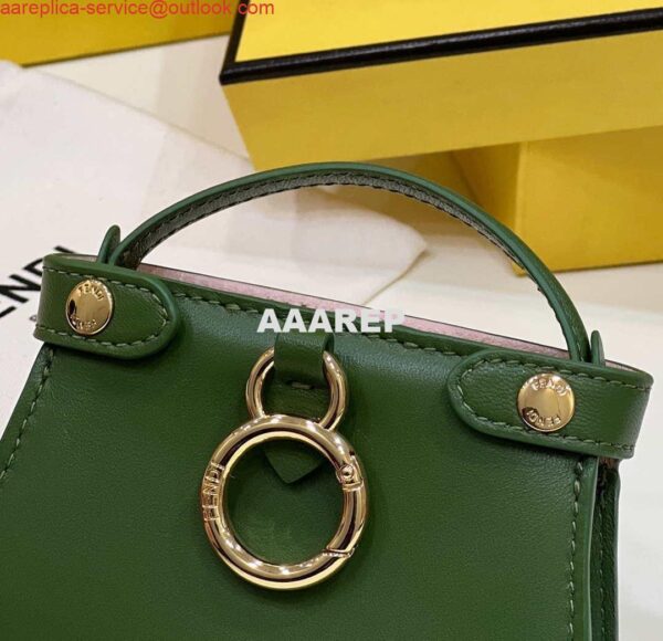 Replica Fendi 7AR993 FENDI PICO PEEKABOO Charm 8385 Green 4