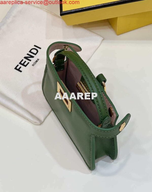 Replica Fendi 7AR993 FENDI PICO PEEKABOO Charm 8385 Green 8