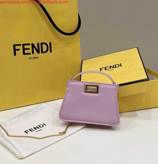 Replica Fendi 7AR993 FENDI PICO PEEKABOO Charm 8385 Purple