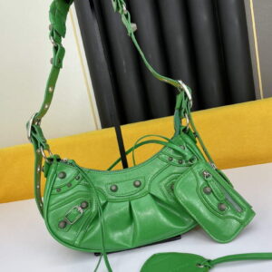 Replica Balenciaga 700940210 Women's Neo Cagole Xs Handbag In Green