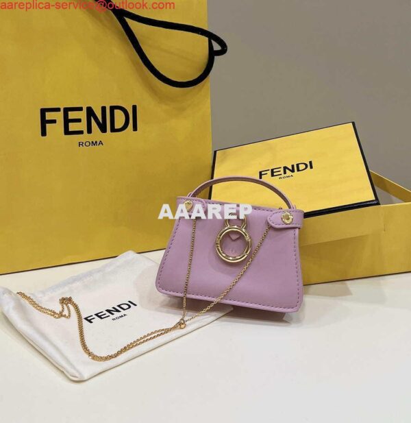 Replica Fendi 7AR993 FENDI PICO PEEKABOO Charm 8385 Purple 2