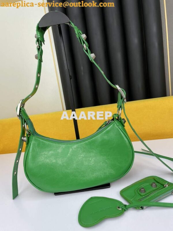 Replica Balenciaga 700940210 Women's Neo Cagole Xs Handbag In Green 4