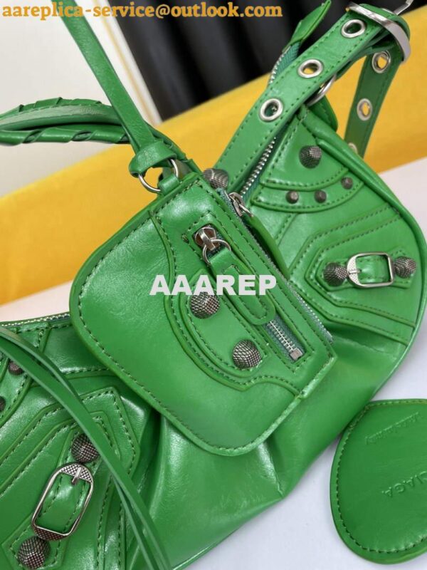 Replica Balenciaga 700940210 Women's Neo Cagole Xs Handbag In Green 7