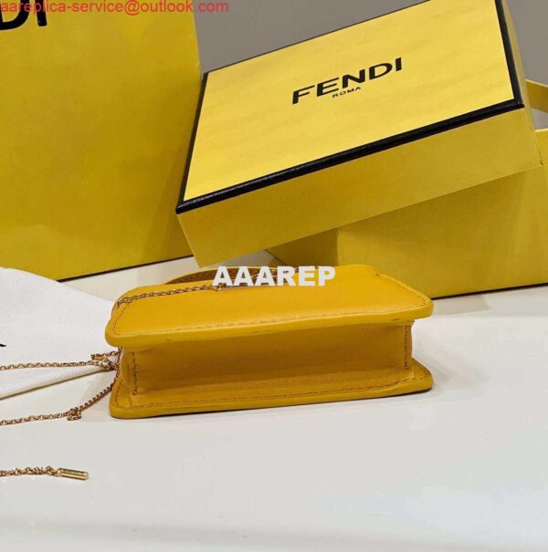 Replica Fendi 7AR993 FENDI PICO PEEKABOO Charm 8385 Yellow 4