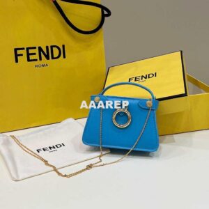 Replica Fendi 7AR993 FENDI PICO PEEKABOO Charm Blue 8385